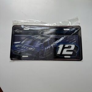 Ryan Newman #12 Alltel Dodge Avenger NASCAR Metal License Plate Penske NOS